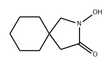 2-Azaspiro[4.5]decan-3-one, 2-hydroxy- Structure