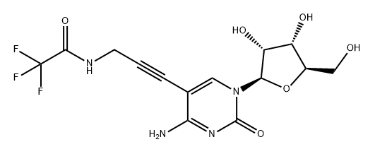 Cytidine, 5-[3-[(2,2,2-trifluoroacetyl)amino]-1-propyn-1-yl]- Structure