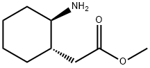 Cyclohexaneacetic acid, 2-amino-, methyl ester, (1S,2R)- Structure