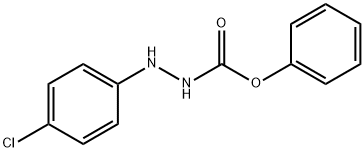 Hydrazinecarboxylic acid, 2-(4-chlorophenyl)-, phenyl ester Structure