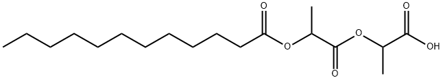 Dodecanoic acid, 2-(1-carboxyethoxy)-1-methyl-2-oxoethyl ester Structure