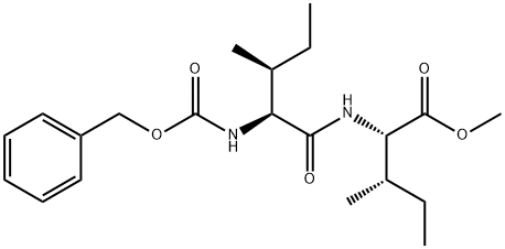 L-Isoleucine, N-[N-[(phenylmethoxy)carbonyl]-L-isoleucyl]-, methyl ester (9CI) 구조식 이미지