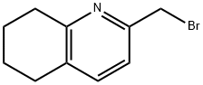 Quinoline, 2-(bromomethyl)-5,6,7,8-tetrahydro- Structure