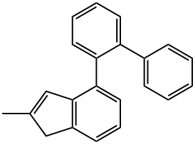 1H-Indene, 4-[1,1'-biphenyl]-2-yl-2-methyl- Structure