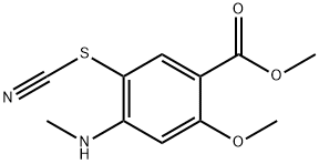 methyl 2-methoxy-4-(methylamino)-5-thiocyanatobenzoate Structure