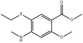 methyl 5-(ethylthio)-2-methoxy-4-(methylamino)benzoate Structure