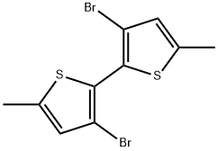 2,2'-Bithiophene, 3,3'-dibromo-5,5'-dimethyl- Structure