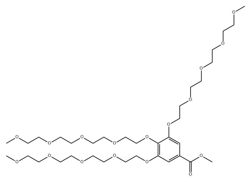 methyl 3,4,5-tris(2-{2-[2-(2-methoxyethoxy)ethoxy]ethoxy}ethoxy)benzoate Structure