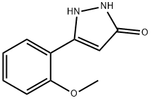 3H-Pyrazol-3-one, 1,2-dihydro-5-(2-methoxyphenyl)- 구조식 이미지