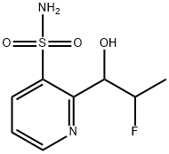 3-Pyridinesulfonamide, 2-(2-fluoro-1-hydroxypropyl)- Structure
