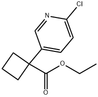 ethyl 1-(6-chloropyridin-3-yl)cyclobutanecarboxylate Structure