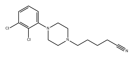 1-Piperazinepentanenitrile, 4-(2,3-dichlorophenyl)- Structure
