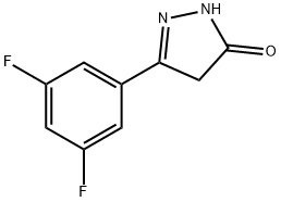 3-(3,5-difluorophenyl)-4,5-dihydro-1H-pyrazol-5-on
e Structure