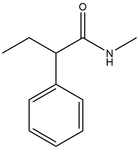 Benzeneacetamide, α-ethyl-N-methyl- 구조식 이미지