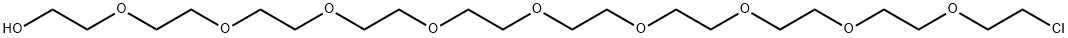 3,6,9,12,15,18,21,24,27-Nonaoxanonacosan-1-ol, 29-chloro- Structure