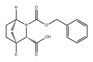 2-Azabicyclo[2.2.1]heptane-2,3-dicarboxylic acid, 2-(phenylmethyl) ester, (1R,3S,4S)- 구조식 이미지