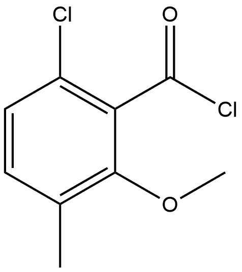 6-Chloro-2-methoxy-3-methylbenzoyl chloride Structure