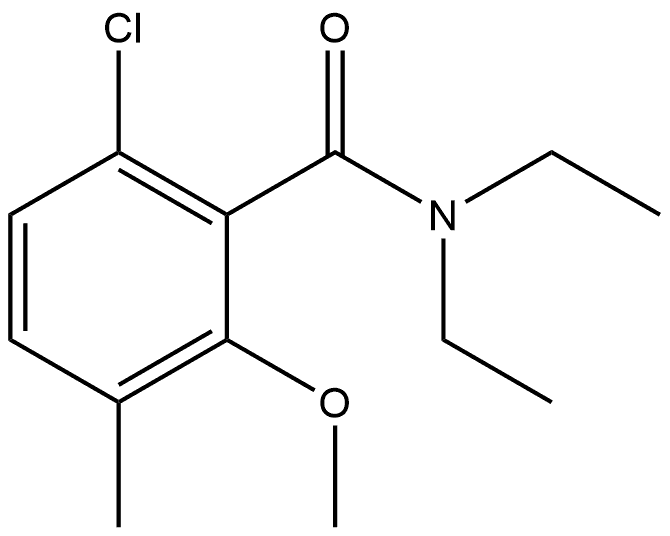 6-Chloro-N,N-diethyl-2-methoxy-3-methylbenzamide Structure