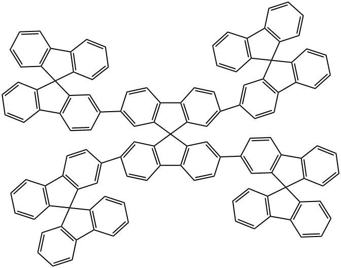 2,2'':2''',2''''-Ter-9,9'-spirobi[9H-fluorene], 7'',7'''-bis(9,9'-spirobi[9H-fluoren]-2-yl)- Structure