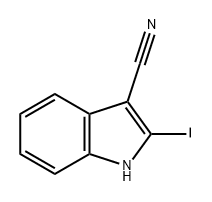 1H-Indole-3-carbonitrile, 2-iodo- Structure