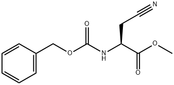 Propanoic acid, 3-cyano-2-[[(phenylmethoxy)carbonyl]amino]-, methyl ester, (2S)- 구조식 이미지