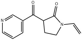 2-Pyrrolidinone, 1-ethenyl-3-(3-pyridinylcarbonyl)- Structure