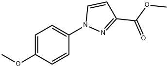 1H-Pyrazole-3-carboxylic acid, 1-(4-methoxyphenyl)-, methyl ester Structure