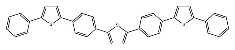 Thiophene, 2,5-bis[4-(5-phenyl-2-thienyl)phenyl]- Structure