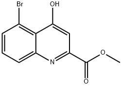 methyl 5-bromo-4-hydroxyquinoline-2-carboxylate Structure