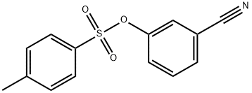 Benzonitrile, 3-[[(4-methylphenyl)sulfonyl]oxy]- Structure