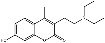 3-(2-(diethylamino)ethyl)-7-hydroxy-4-methyl-2H-chromen-2-one Structure