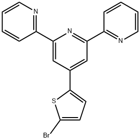 2,2':6',2''-Terpyridine, 4'-(5-bromo-2-thienyl)- Structure