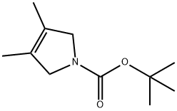 1H-Pyrrole-1-carboxylic acid, 2,5-dihydro-3,4-dimethyl-, 1,1-dimethylethyl ester Structure