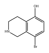 5-Isoquinolinol, 8-bromo-1,2,3,4-tetrahydro- 구조식 이미지