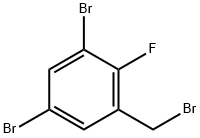 Benzene, 1,5-dibromo-3-(bromomethyl)-2-fluoro- Structure