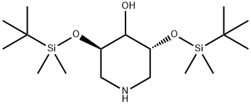 (3R,5R)-3,5-Bis((tert-butyldimethylsilyl)oxy)piperidin-4-ol Structure