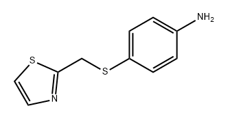 Benzenamine, 4-[(2-thiazolylmethyl)thio]- Structure