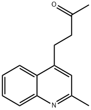 2-Butanone, 4-(2-methyl-4-quinolinyl)- Structure