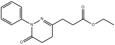 3-Pyridazinepropanoic acid, 1,4,5,6-tetrahydro-6-oxo-1-phenyl-, ethyl ester Structure