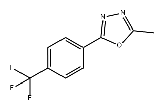 1,3,4-Oxadiazole, 2-methyl-5-[4-(trifluoromethyl)phenyl]- Structure