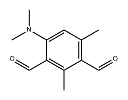 1,3-Benzenedicarboxaldehyde, 4-(dimethylamino)-2,6-dimethyl- Structure