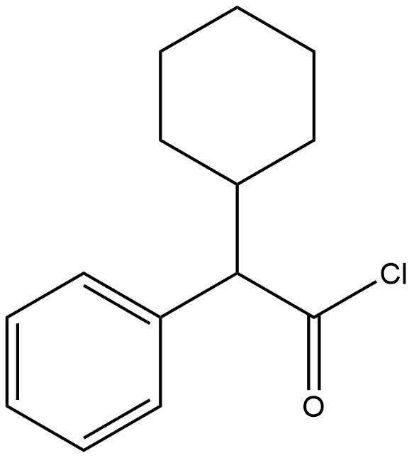 Benzeneacetyl chloride, α-cyclohexyl- Structure