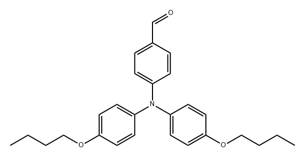 Benzaldehyde, 4-[bis(4-butoxyphenyl)amino]- Structure