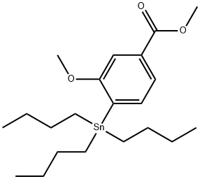 methyl 3-methoxy-4-(tributylstannyl)benzoate 구조식 이미지