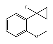 Benzene, 1-(1-fluorocyclopropyl)-2-methoxy- Structure