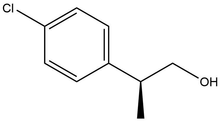 Benzeneethanol, 4-chloro-β-methyl-, (βS)- 구조식 이미지