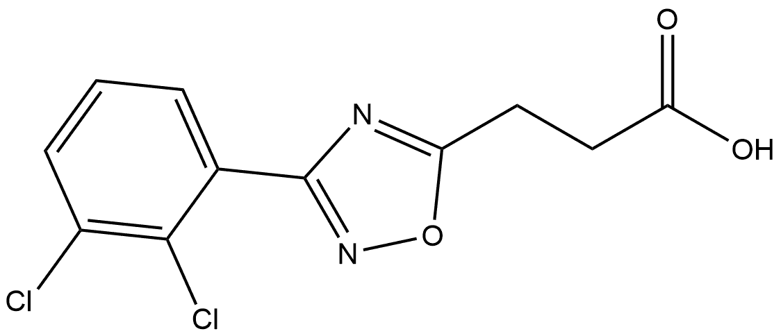 3-(2,3-Dichlorophenyl)-1,2,4-oxadiazole-5-propanoic acid Structure