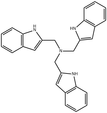 1H-Indole-2-methanamine, N,N-bis(1H-indol-2-ylmethyl)- Structure