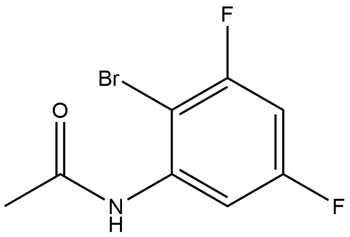 N-(2-bromo-3,5-difluorophenyl)acetamide Structure