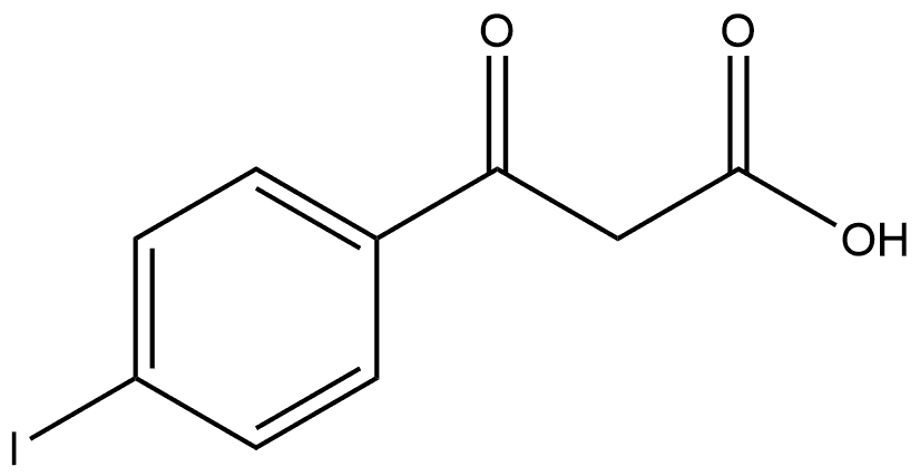 4-Iodo-β-oxobenzenepropanoic acid Structure